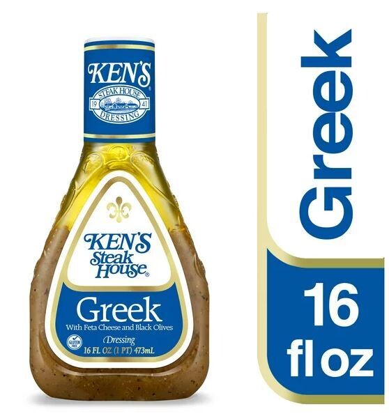 Salad Dressing, Ken&#39;s Steak House® Gluten Free Greek Dressing (16 Oz Bottle)