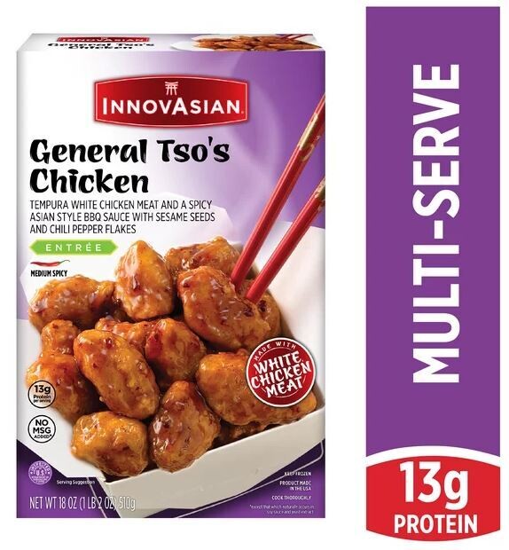 Frozen Asian Food, InnovAsian™ General Tso's Chicken (18 oz Box)