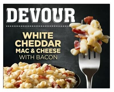 Frozen Dinner, Devour® White Cheddar Mac &amp; Cheese with Smoked Bacon (12 oz Box)