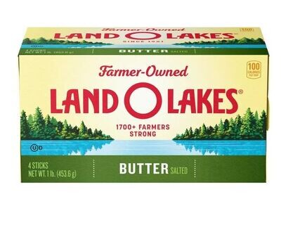 Dairy Butter, Land O Lakes® Salted Butter (16 oz Box with 4 Sticks)