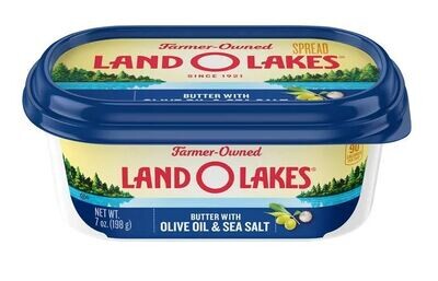 Dairy Butter, Land O Lakes® Butter with Olive Oil and Sea Salt (7 oz Tub)