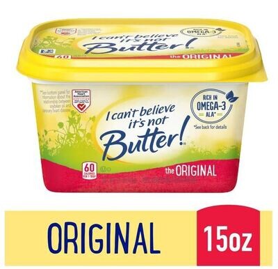 Butter Spread, I can't believe it's not Butter® The Original Buttery Spread (15 oz Tub)