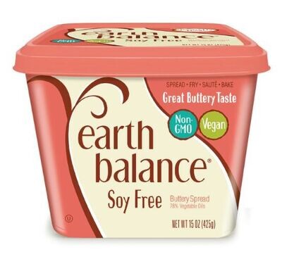 Butter Spread, Earth Balance® Soy Free Buttery Spread (15 oz Tub)