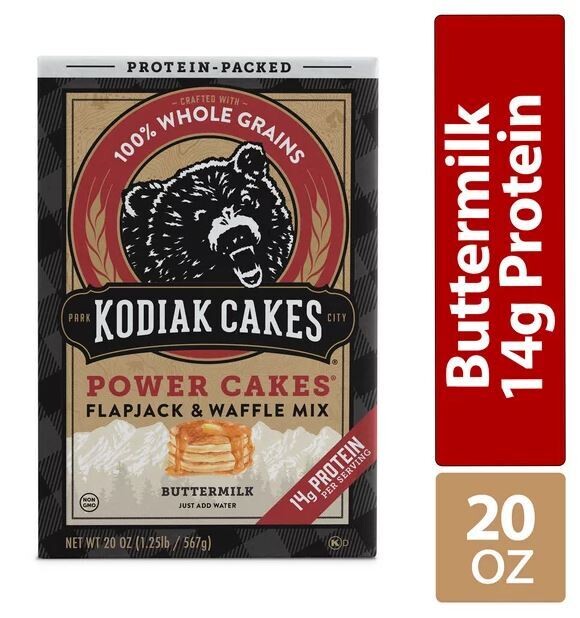 Pancake Mix, Kodiak Cakes® Power Cakes Buttermilk Pancake &amp; Waffle Mix (20 oz Box)