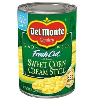 Canned Corn, Del Monte® Fresh Cut Sweet Corn Cream Style (14.75 oz Can)