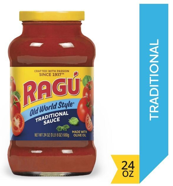 Pasta Sauce, Ragu® Old World Style Traditional Spaghetti Sauce (24 oz Jar)