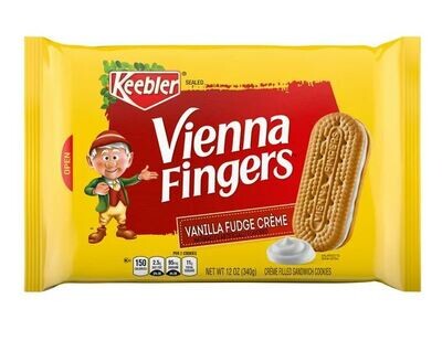 Cookies, Kellogg&#39;s® Keebler® Vienna Fingers Vanilla Fudge Crème Cookies (12 oz Bag)