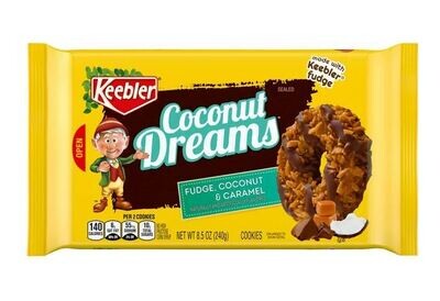 Cookies, Kellogg&#39;s® Keebler® Coconut Dreams Fudge, Coconut &amp; Caramel Cookies (8½ oz Bag)
