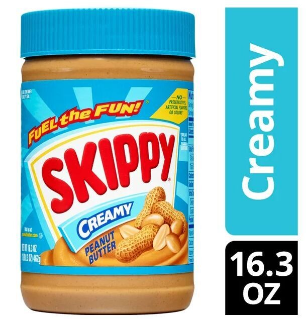 Nut Spread, Skippy® Creamy Peanut Butter (16.3 oz Jar)