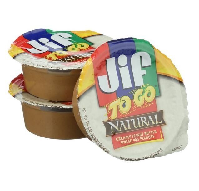 Nut Spread, Jif to Go® Natural Creamy Peanut Butter (Single 1.5 Oz Cup)