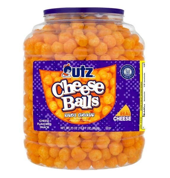 Snack Food, Utz® Cheese Ball Barrel (28 oz Barrel)