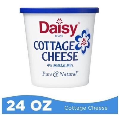 Cottage Cheese, Daisy® Gluten-Free & Kosher 4% Cottage Cheese (24 oz Cup)
