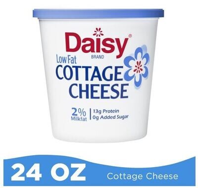 Cottage Cheese, Daisy® Gluten-Free & Kosher 2% Cottage Cheese (24 oz Cup)