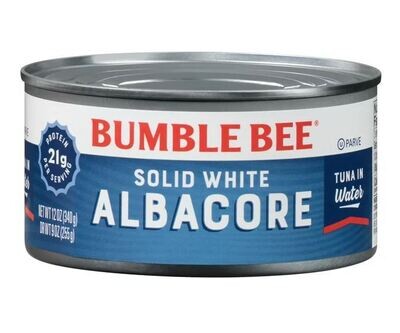 Canned Seafood, Bumble Bee® Solid White Albacore Tuna in Water (12 oz Can)
