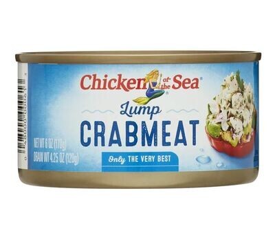 Canned Seafood, Chicken Of The Sea® Lump Crab Meat (6 oz Can)