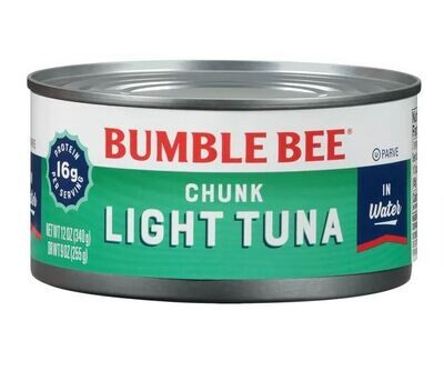 Canned Seafood, Bumble Bee® Chunk Light Tuna in Water (12 oz Can)