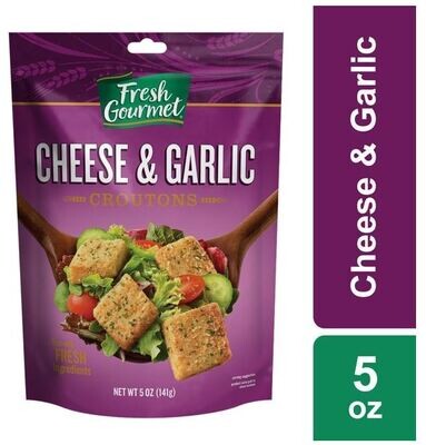 Salad Croutons, Fresh Gourmet® Cheese & Garlic Croutons (5 oz Bag)