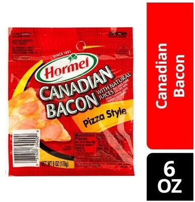 Fresh Bacon, Hormel® Canadian Bacon (6 oz Bag)