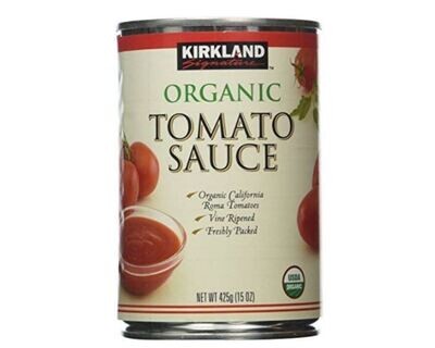 Canned Tomatoes, Kirkland Signature® Organic Tomato Sauce (15 oz Can)