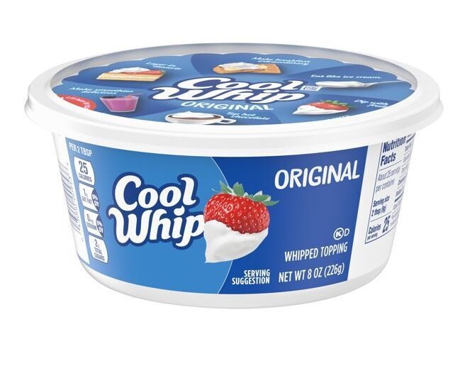 Whipped Cream, Cool Whip® Original Whipped Topping (8 oz Tub)