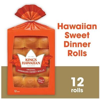 Dinner Rolls, Kings Hawaiian® Original Hawaiian Sweet Rolls (12 Count)