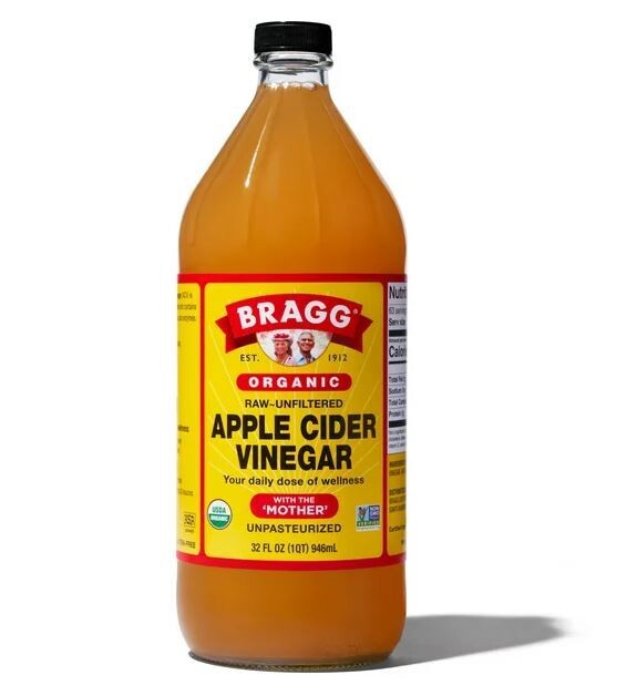 Vinegar, Bragg® Raw-Unfiltered and Unpasteurized Apple Cider Vinegar (32 Oz Bottle)