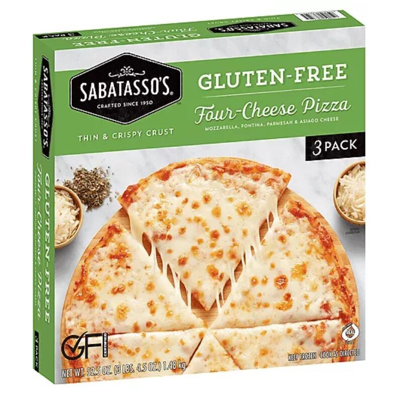 Frozen Pizza, Sabatasso&#39;s® Gluten Free Four Cheese Pizzas (17.5 Oz Each-Three Pizzas)