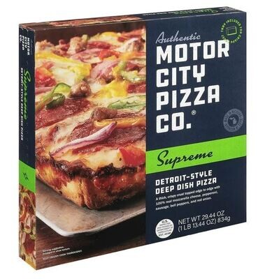 Frozen Pizza, Motor City Pizza Co® Deep Dish Supreme Pizza (Single 29.44 oz Pizza)