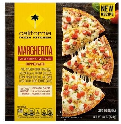 Frozen Pizza, California Pizza Kitchen® Margherita Crispy Thin Crust Pizza (Single 27.87 oz Pizza)