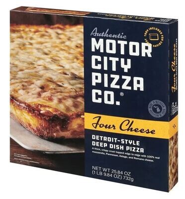 Frozen Pizza, Motor City Pizza Co® Deep Dish Four Cheese Pizza (Single 25.84 oz Pizza)