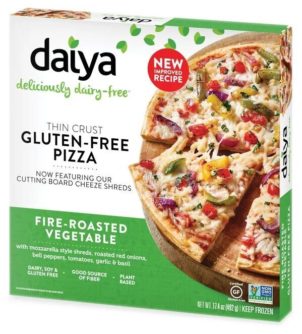 Frozen Pizza, Daiya® Gluten &amp; Dairy Free Fire Roasted Vegetable Vegan Pizza (Single 17.4 oz Pizza)