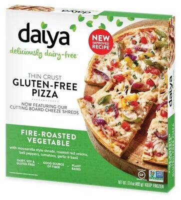 Frozen Pizza, Daiya® Gluten & Dairy Free Fire Roasted Vegetable Vegan Pizza (Single 17.4 oz Pizza)