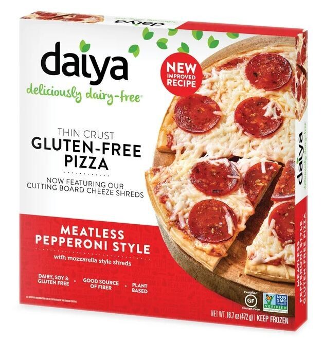 Frozen Pizza, Daiya® Gluten &amp; Dairy Free Meatless Pepperoni Vegan Pizza (Single 16.7 oz Pizza)