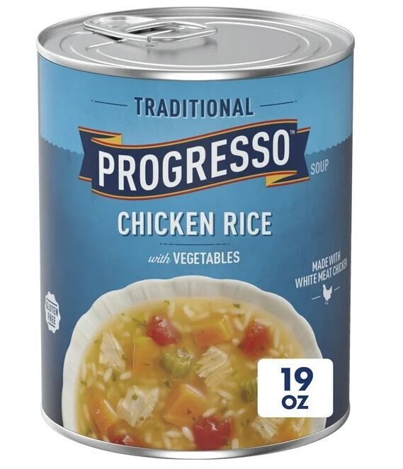 Canned Soup, Progresso Traditional® Chicken Rice with Vegetables Soup (19 oz Can)