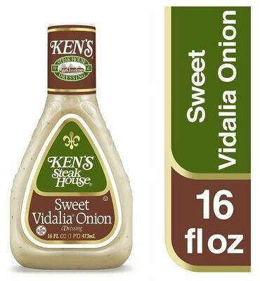 Salad Dressing, Ken's Steak House® Gluten Free Sweet Vidalia® Onion Dressing (16 Oz Bottle)