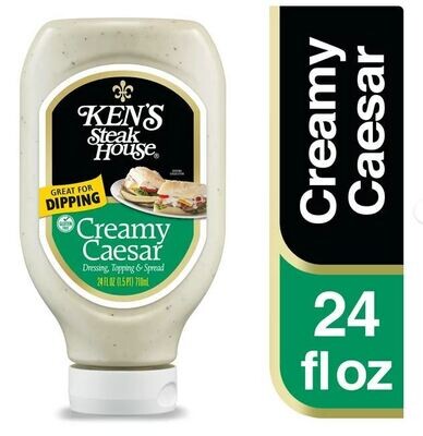 Salad Dressing, Ken's Steak House® Gluten Free Creamy Caesar Dressing (24 Oz Bottle)