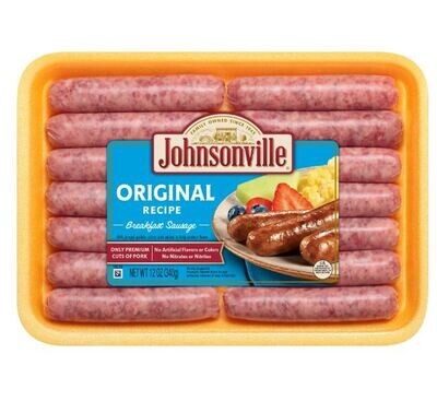 Breakfast Sausage, Johnsonville® Original Recipe Breakfast Sausage (14 Links, 12 oz Tray)