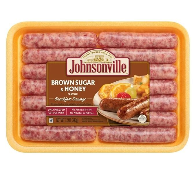 Breakfast Sausage, Johnsonville® Brown Sugar &amp; Honey Breakfast Sausage (14 Links, 12 oz Tray)