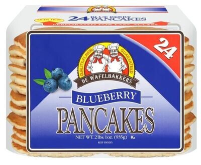 Frozen Pancakes, De Wafelbakkers® Blueberry Pancakes (24 Count, 33 oz Bag)