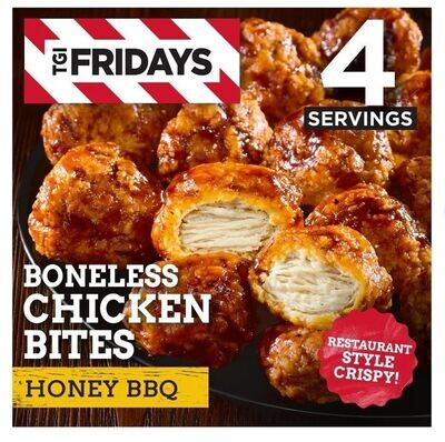 Frozen Appetizers, TGI Fridays® Honey BBQ Boneless Chicken Bites (15 oz Box)