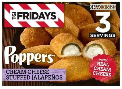 Frozen Appetizers, TGI Fridays® Cream Cheese Stuffed Jalapeno Poppers with Raspberry Habanero Dip (8 oz Box)