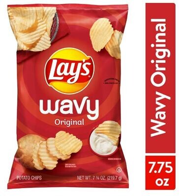 Potato Chips, Lay&#39;s® Original Wavy Potato Chips (7¾ oz Bag)