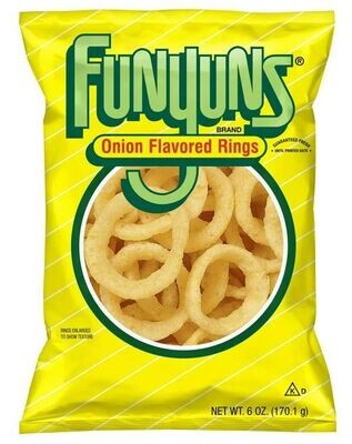 Snack Food, Funyuns® Onion Flavored Rings (6 oz Bag)