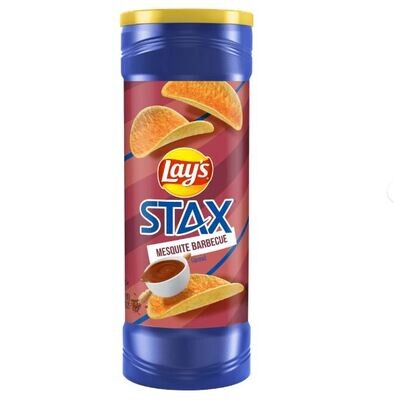 Potato Chips, Lay&#39;s® Stax Mesquite Barbecue Potato Chips (5½ oz Canister)