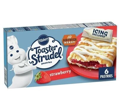 Breakfast Pastry, Pillsbury® Strawberry Toaster Strudel (6 Count-11.7 oz Box)