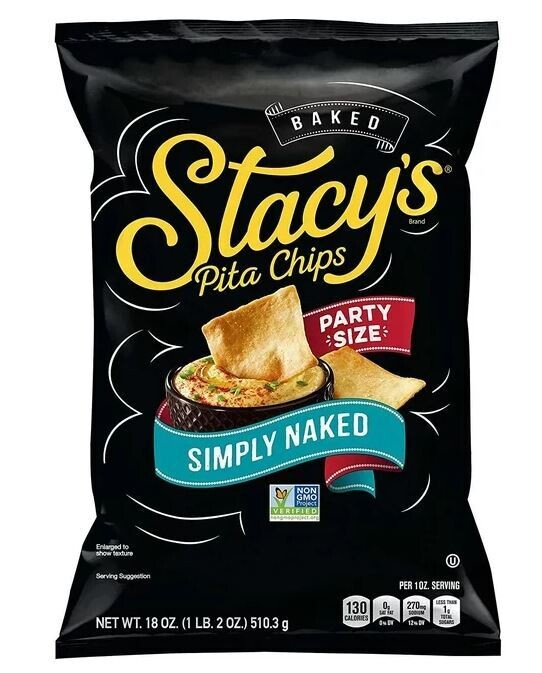 Bagel Chips, Stacy's® Simply Naked Pita Chips (Party Size, 18 oz Bag)