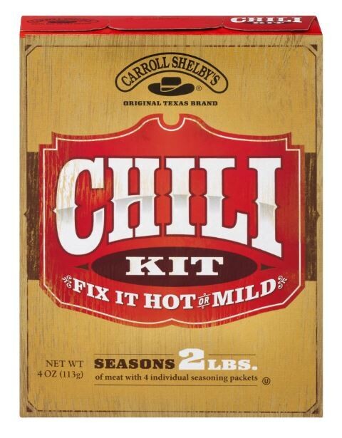 Seasoning, Carroll Shelby's® Chili Kit (4 oz Box)