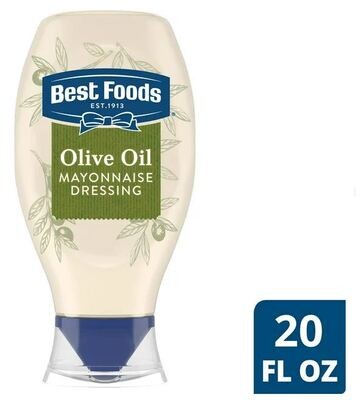 Sandwich Spread, Best Foods™ Olive Oil Mayonnaise (20 oz Squeeze Bottle)