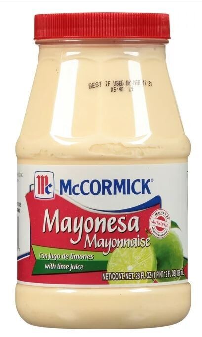 Mexican Mayonnaise, McCormick® Mayonesa with Lime Juice (28 oz Jar)
