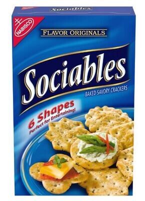 Crackers, Nabisco® Sociables® Baked Savory Crackers (7½ oz Box)